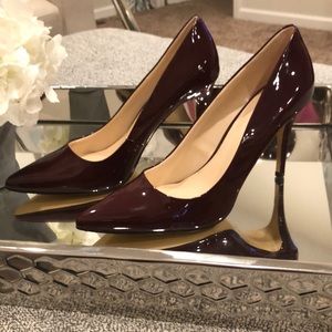 Nine West 4” heels-burgundy- size 10M